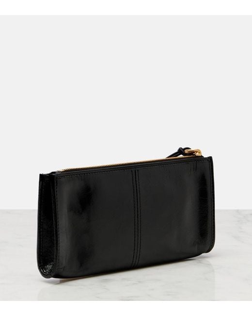 Prada Black Logo Leather Pouch