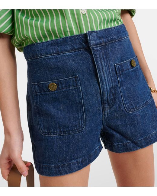 Short Patch Pocket Trouser en jean FRAME en coloris Blue