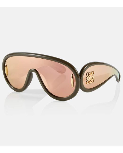 Loewe Orange Paul's Ibiza Shield Acetate Sunglasses