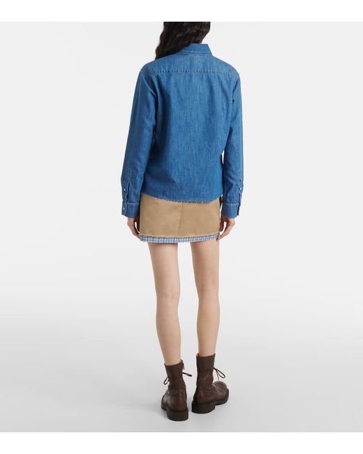 Miu Miu Blue Denim Shirt