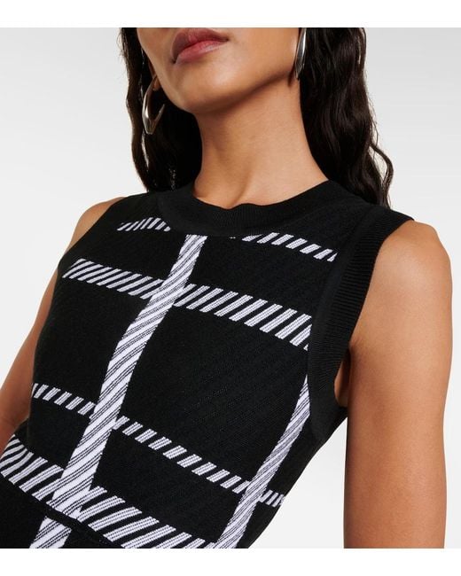 Dorothee Schumacher Black Checked Midi Dress