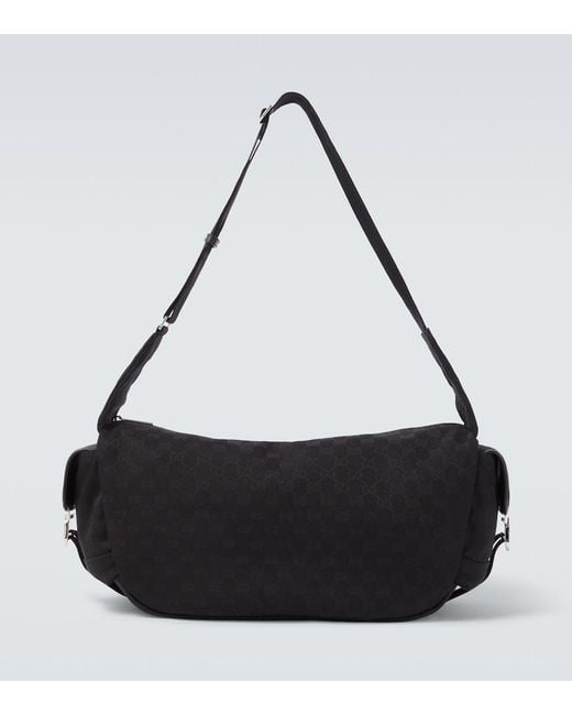 Gucci Black Gg Messenger Bag for men