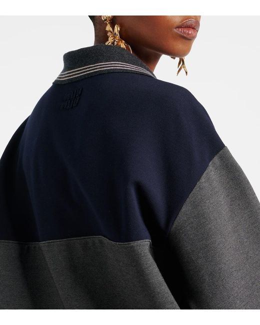 Miu Miu Blue Polopullover