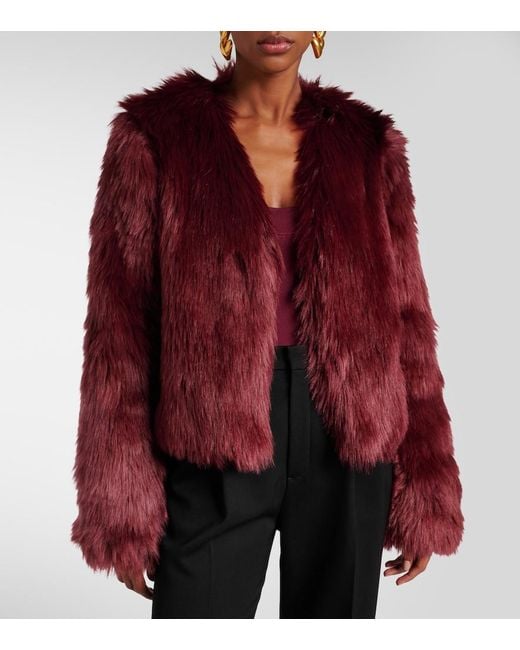 Galvan Red Manouchi Cropped Jacket