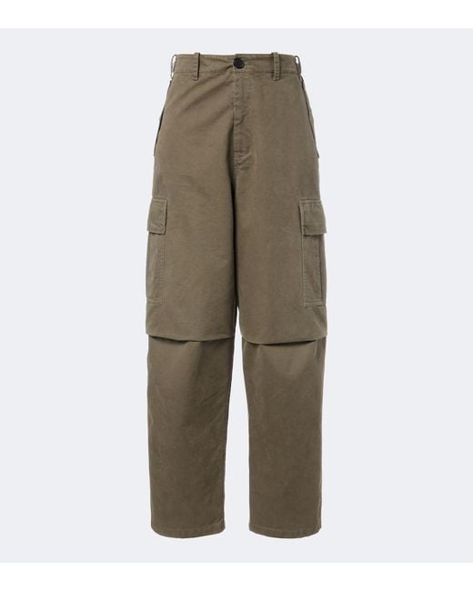 Fendi Green Denim Cargo Pants