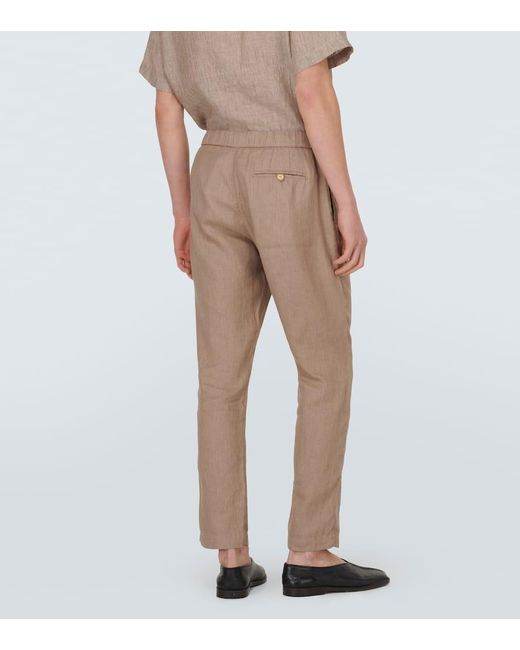 Frescobol Carioca Natural Oscar Linen Pants for men