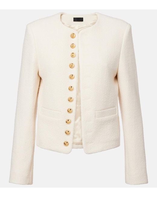 Nili Lotan Natural Patti Cotton-Blend Boucle Jacket