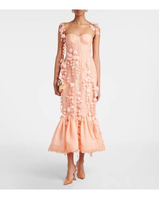 Pumps Holli Sling 95 di AMINA MUADDI in Brown