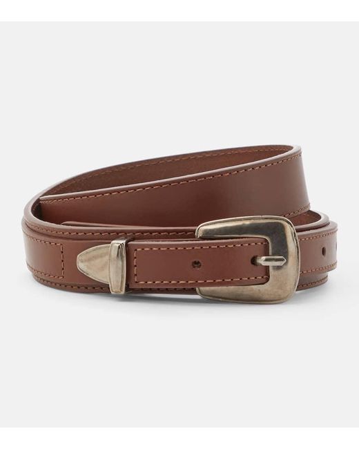 Lemaire Brown Leather Belt