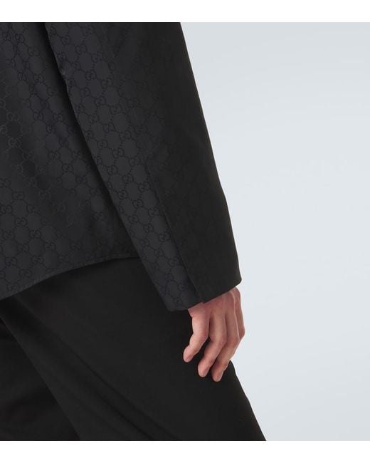 Gucci Blue Gg Shirt for men