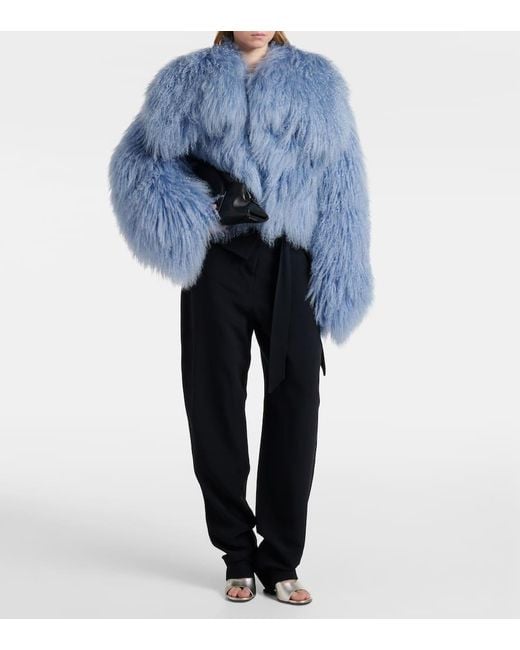 The Attico Betta 95 Metallic Leather Mules