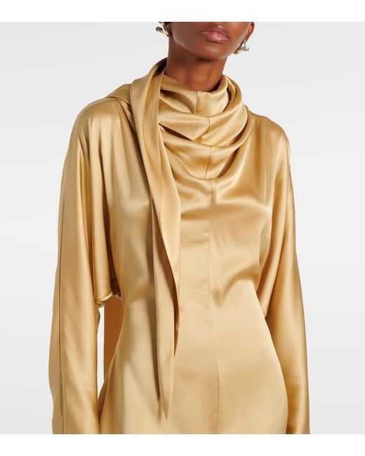 Robe Longue Imre En Soie Melangee TOVE en coloris Natural