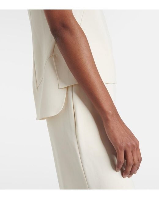 FFORME White Gilma Peplum Top