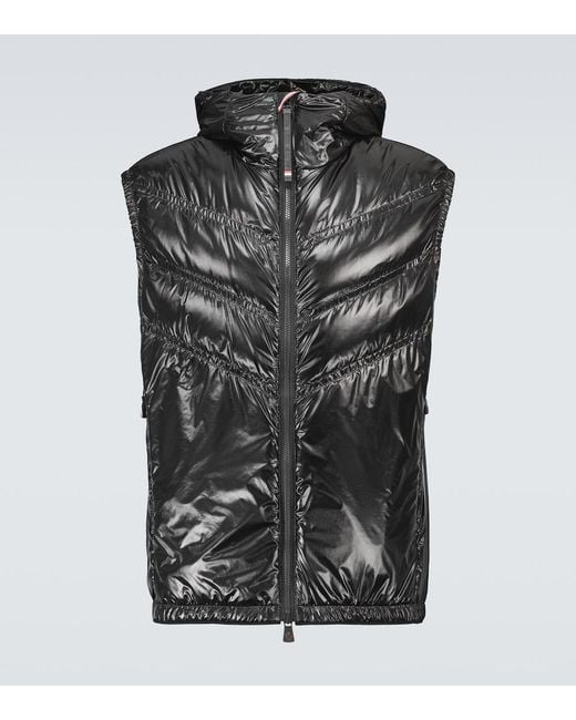 Moncler Black Salantin Technical Vest for men