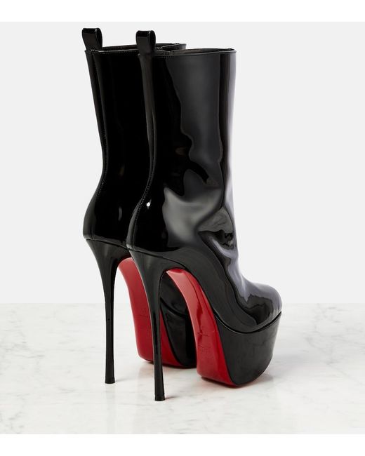 Christian Louboutin Dolly Alta 160 Platform Ankle Boots in Black | Lyst