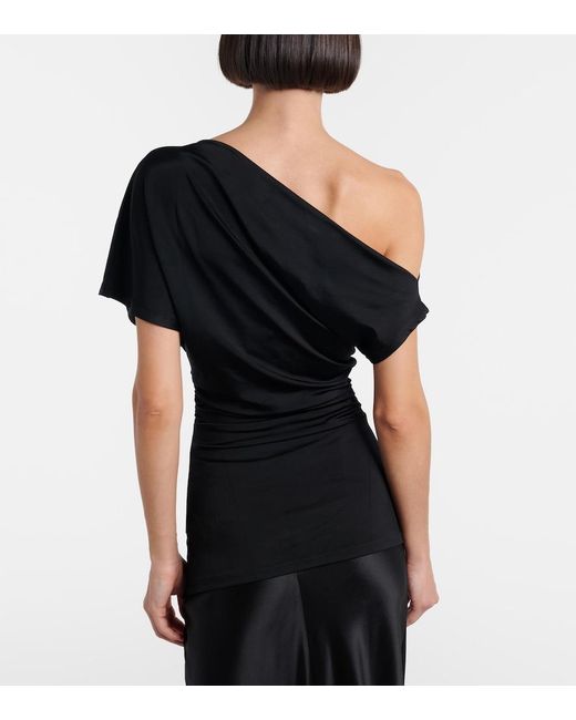 TOVE Black Edel Draped Top