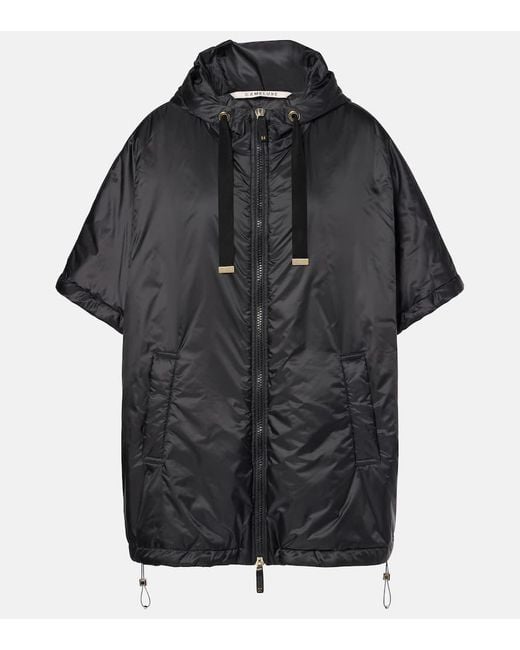 ポンチョ・ケープ S MAX MARA GREENCI PADDED CAPE Max Mara Kaki Greenci Padded Cape in Water-Repellent Canvas