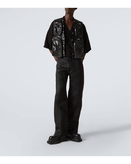 Rick Owens Weite Hose Geth Aus Leinen in Black für Herren