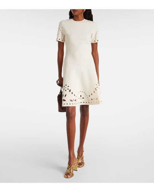Ulla Johnson Natural Fania Broderie Anglaise Minidress