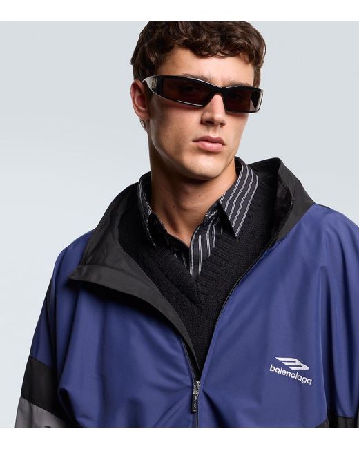 Balenciaga Brown Sunset Shield Sunglasses for men