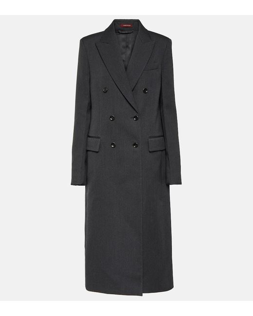 Gucci Black Double-breasted Wool Coat