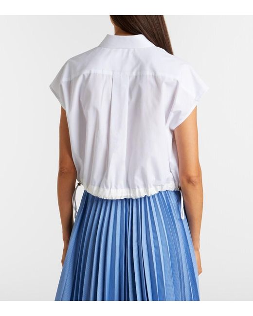 Sacai White Poplin Shirt