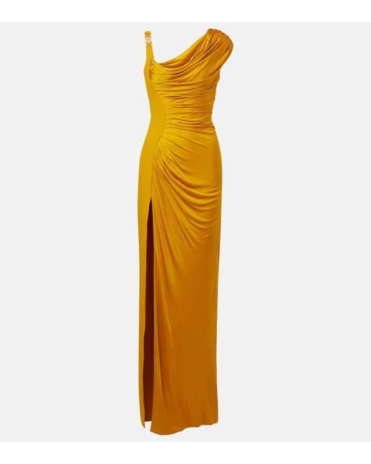 Versace Metallic Medusa '95 Pleated Gown