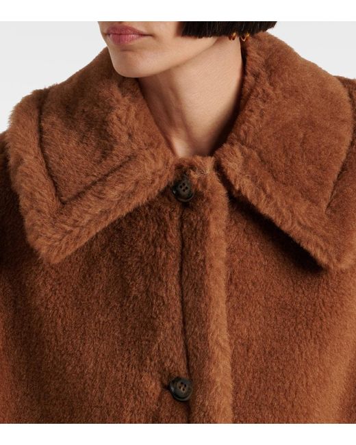 Capa De Tejido Teddy Max Mara de color Brown