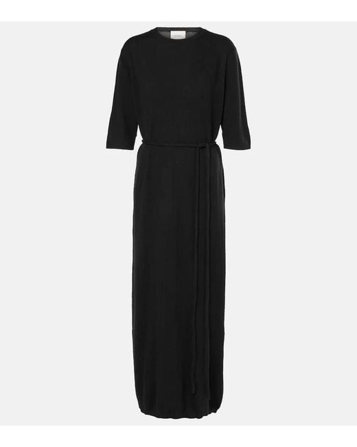 Robe Longue Tilde En Cachemire Lisa Yang en coloris Black