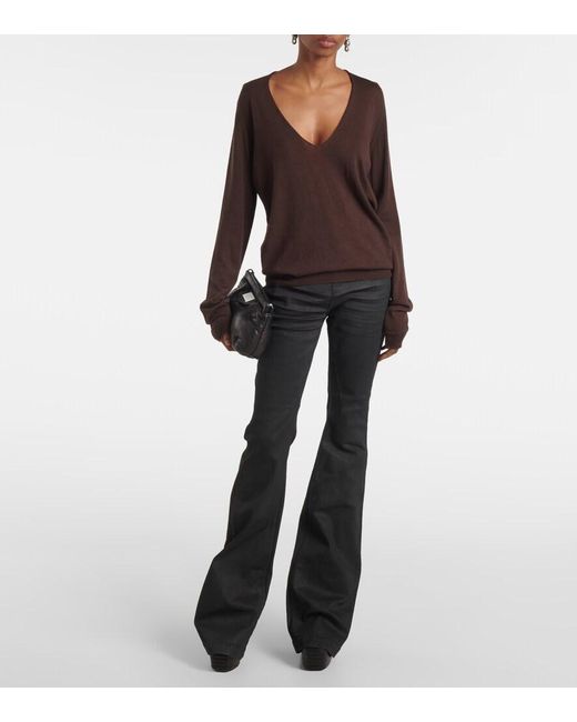 Rick Owens Brown Wool Sweater