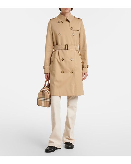 Burberry Natural Kensington Cotton Trench Coat