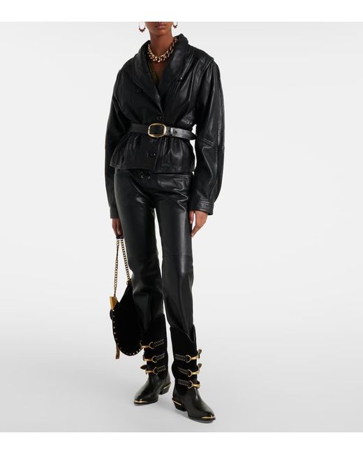 Isabel Marant Black Lederjacke