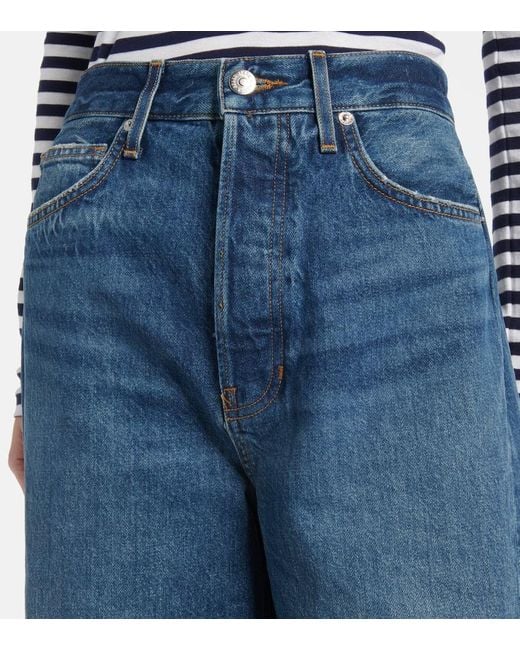 Jeans Barrel Ryder De Tiro Alto Veronica Beard de color Blue