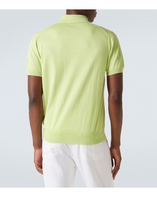Tom Ford Green Cotton Polo Shirt for men