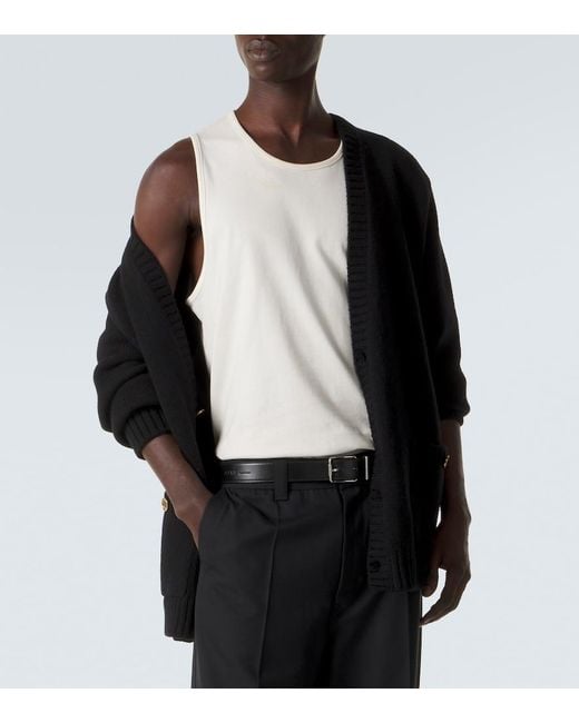 Dolce & Gabbana Black Dg Wool-Blend Cardigan for men