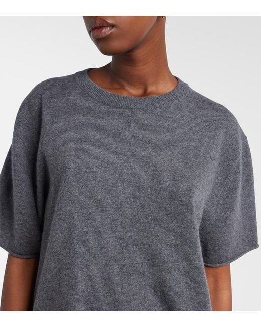 Lisa Yang Gray Cila Cashmere Sweater