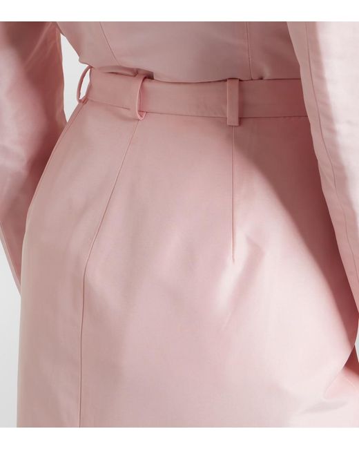 Gucci Pink Faille Pencil Skirt