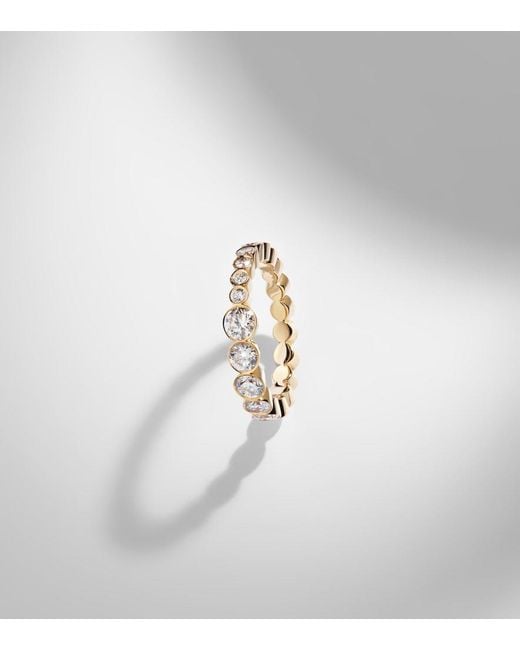 Sophie Bille Brahe Natural Ensemble Croissant 18Kt Ring With Diamonds