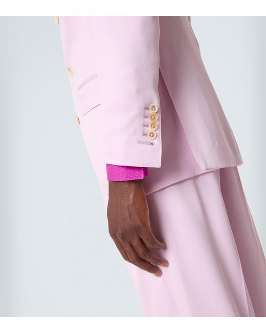 Tom Ford Pink Silk Gabardine Suit Jacket for men