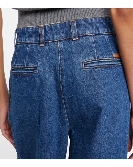 Dolce & Gabbana Blue Wide-Leg Jeans