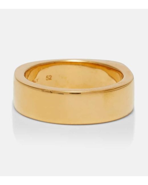 Anello Signature Bagnato di Totême  in Metallic