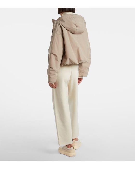 Moncler Natural Wool And Cashmere Sweatpants