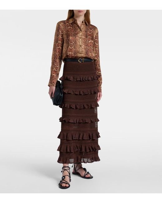 Camicia Hypnotic di Zimmermann in Brown
