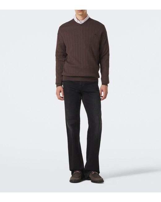Gucci Brown Horsebit Suede Loafers for men