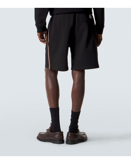 Moncler Black Archivio Cotton Shorts for men