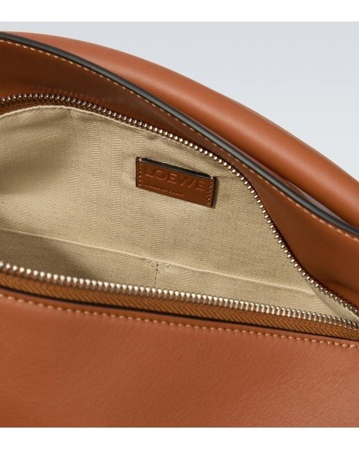 Loewe Brown Puzzle Small Leather Shoulder Bag for men