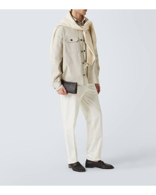 Zegna Kosmetiketui Secondskin Aus Leder in Black für Herren