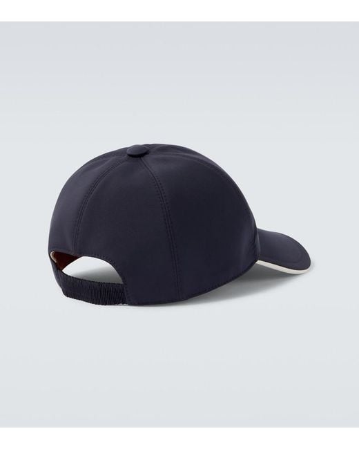 Loro Piana Blue Logo Baseball Cap for men
