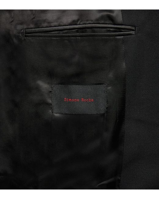 Simone Rocha Black Embellished Blazer for men