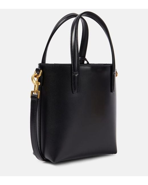 Saint Laurent Black Mini Shopper Aus Leder
